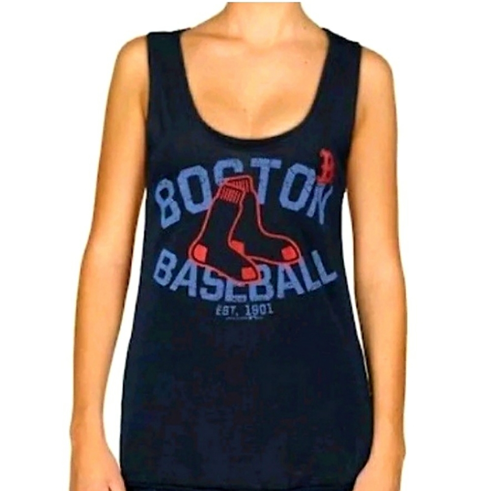 Boston Red Sox Metallic tank top NWOT Small